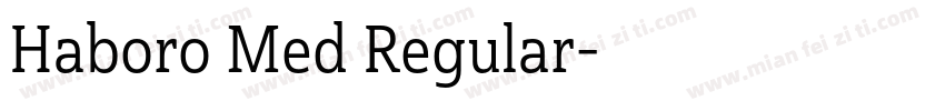 Haboro Med Regular字体转换